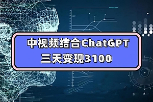 【副业项目7643期】中视频结合ChatGPT，三天变现3100，人人可做 玩法思路实操教学！